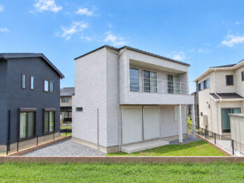 土浦市　敷地にナナメに建つパッシブデザインのお家　Ｋ様邸