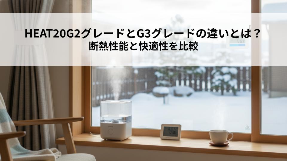 HEAT20G2グレードとG3グレードの違いとは？断熱性能と快適性を比較
