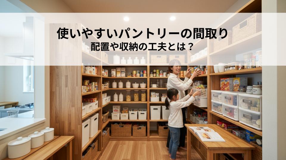 使いやすいパントリーの間取りで後悔しない！配置や収納の工夫とは？
