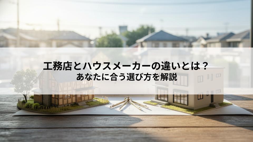 工務店とハウスメーカーの違いとは？あなたに合う選び方を解説