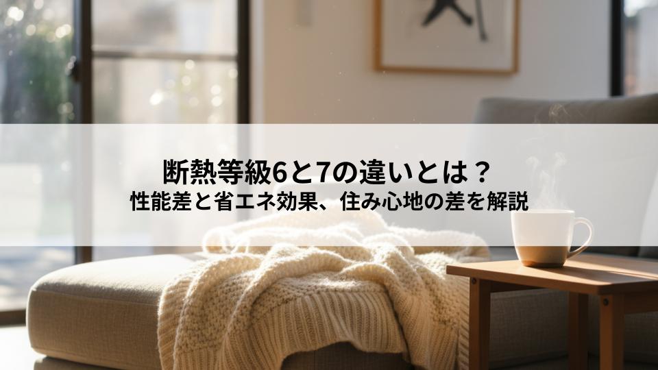 断熱等級6と7の違いとは？性能差と省エネ効果、住み心地の差を解説