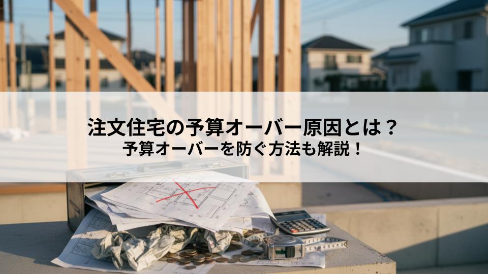 注文住宅の予算オーバー原因とは？予算オーバーを防ぐ方法も解説！
