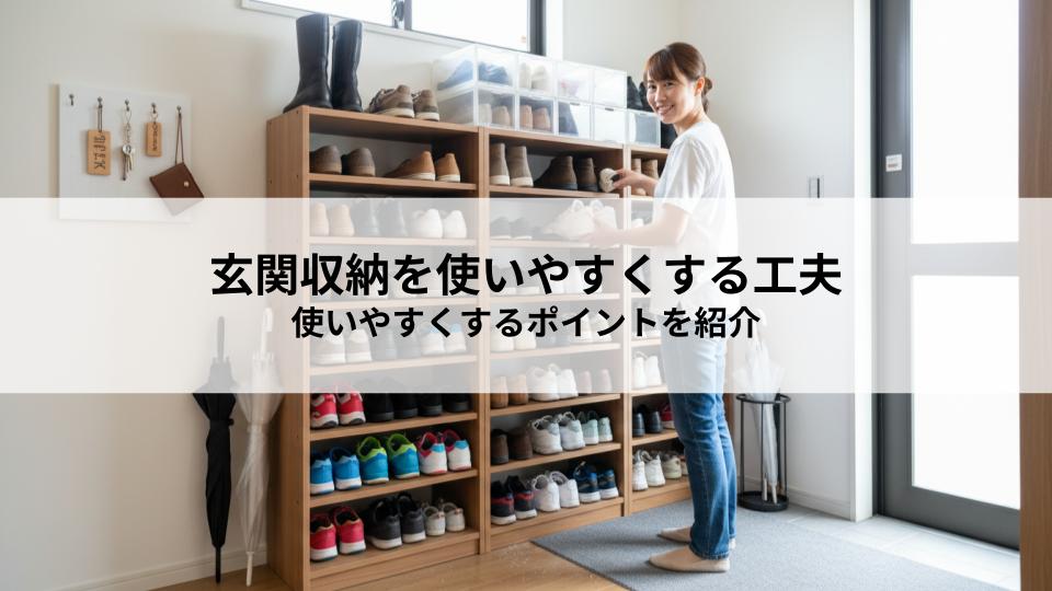 玄関収納を使いやすくする工夫とは？使いやすくするポイントを紹介