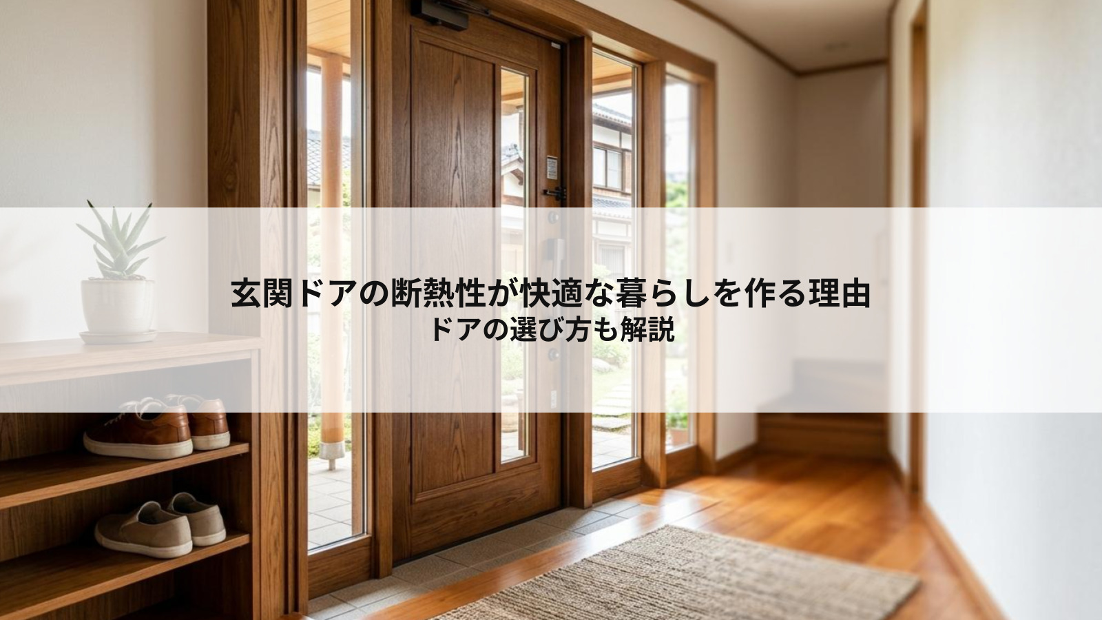 玄関ドアの断熱性が快適な暮らしを作る理由とは？ドアの選び方も解説