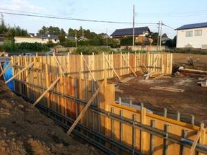 つくば市S様邸 擁壁型枠組み