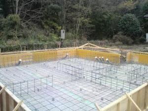 基礎配筋完了
