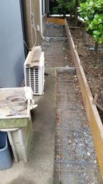 ワイヤーメッシュ敷き完了(N様邸)