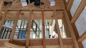 床下地施工中(O様邸)。。他