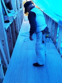 つくば市Ｍ様邸　ベランダ下地作成中です