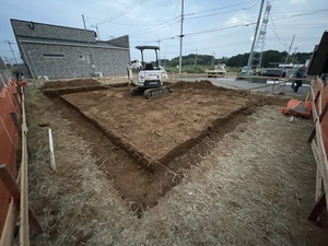 つくば市I様邸　新築工事　基礎工事　掘削をおこないました