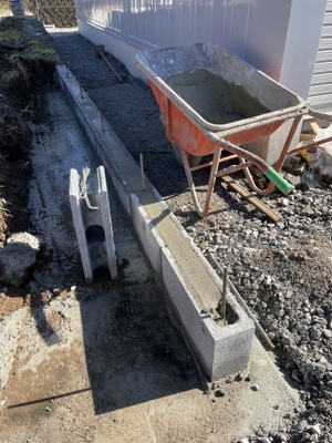 つくば市K様邸 外構工事 ブロック積みをおこないました