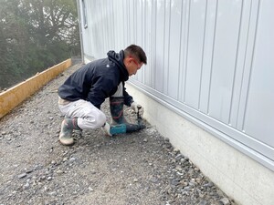 つくば市K様邸 外構工事 伸縮目地設置をおこないました