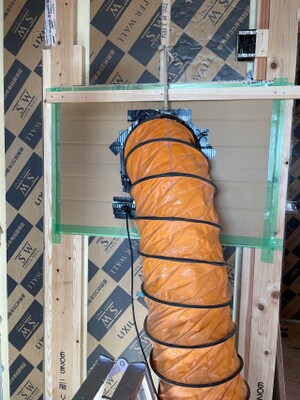 つくば市I様邸 新築工事 大工工事 気密処理をおこないました