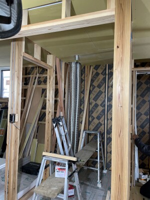 つくば市Y様邸 新築工事 大工工事 2階壁胴縁取り付けをおこないました